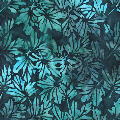 Kashmir / Maple Leaves in Dark Teal