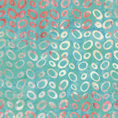 Kashmir / Ovals in Aqua