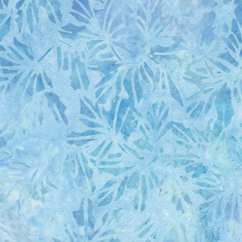 Beach Day / Maple Leaves in Light Blue