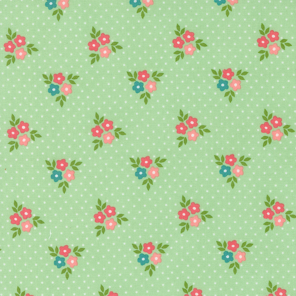 Strawberry Lemonade / Bouquets on Mint Green