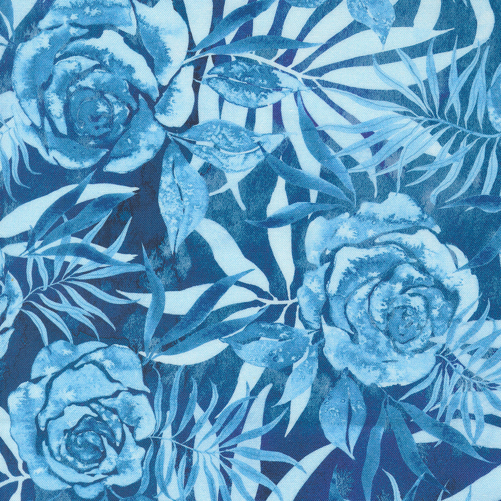 Coming Up Roses / Prussian Rose in Sapphire
