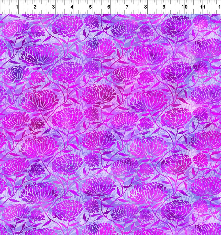 Felicity / Chrysanthemums in Magenta