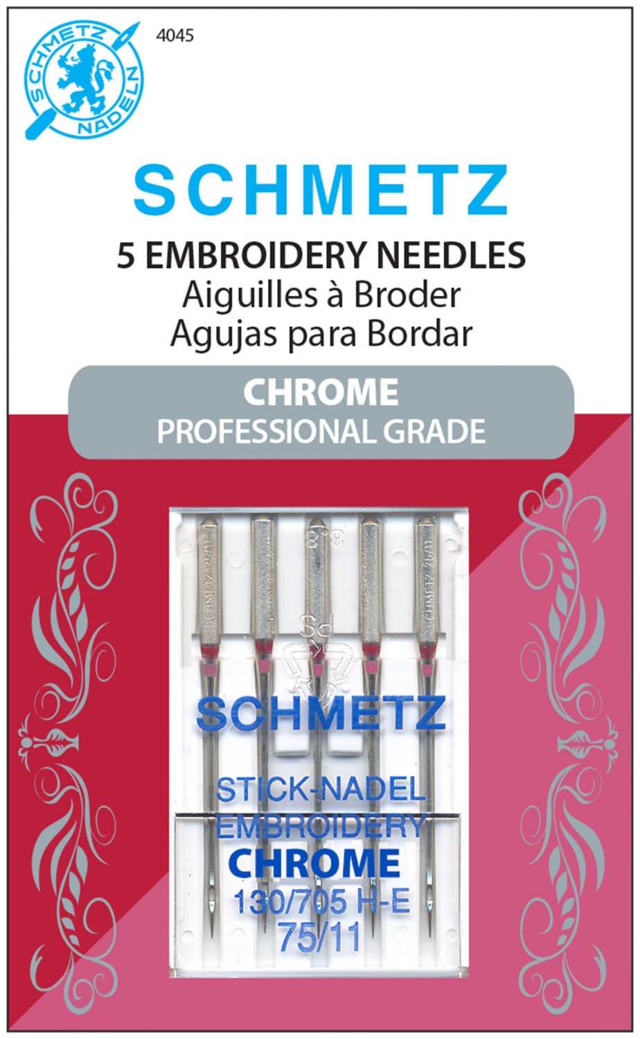 75/11 Chrome Embroidery Needles