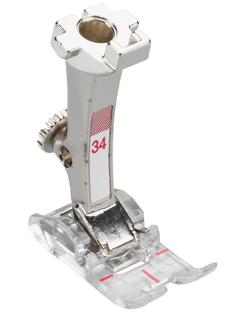 Old Style Reverse Pattern Foot with Clear Sole #34