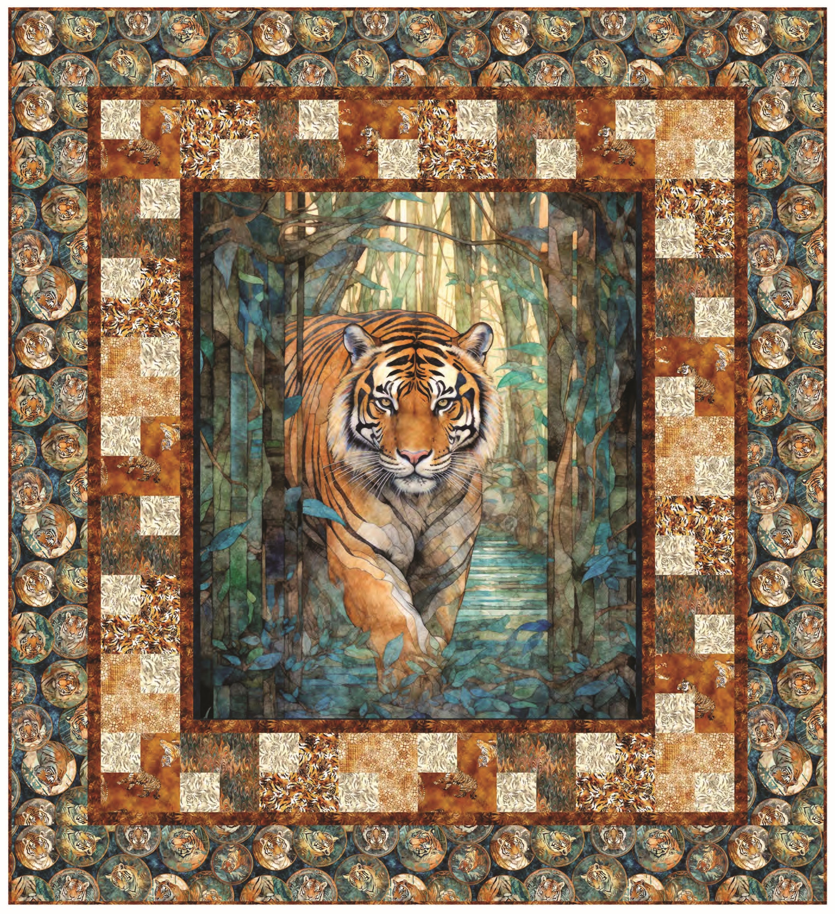 Eye of the Tiger Quilt Kit