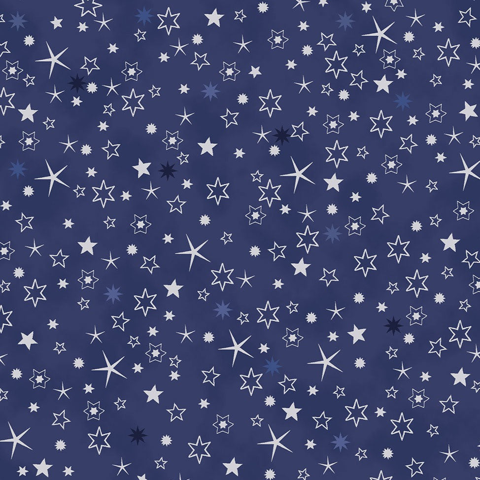 We Love Christmas / Star Doodles in Blue