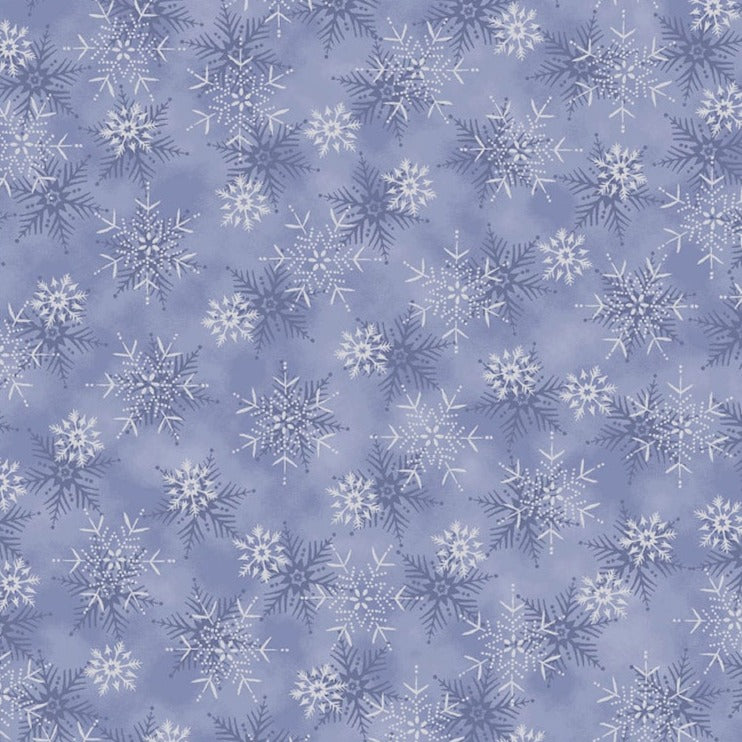 We Love Christmas / Snowflakes in Light Blue