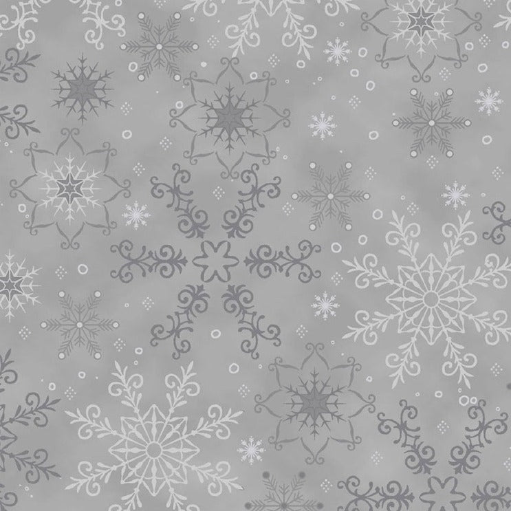 We Love Christmas / Fancy Snowflakes in Grey