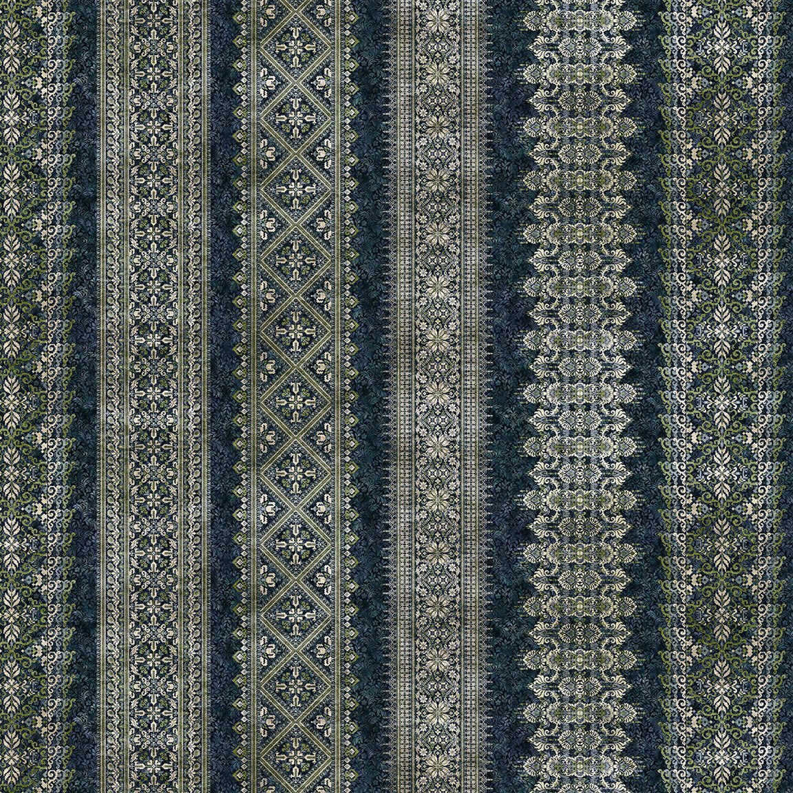 Carpet Bag Romance / Stripe in Blue