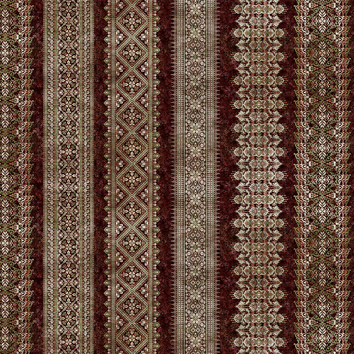 Carpet Bag Romance / Stripe in Red