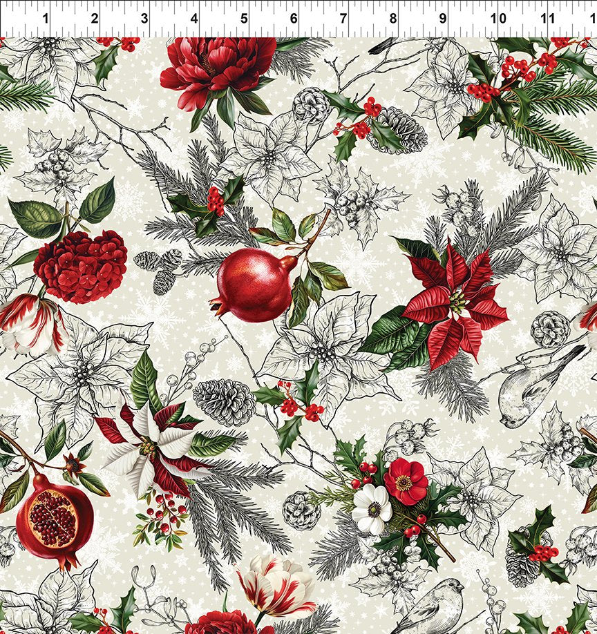 Winter Enchantment / Toile in Cream