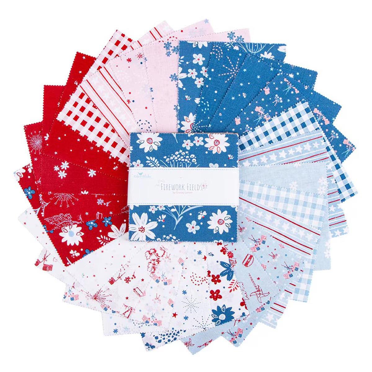 Firework Fields 5" Squares