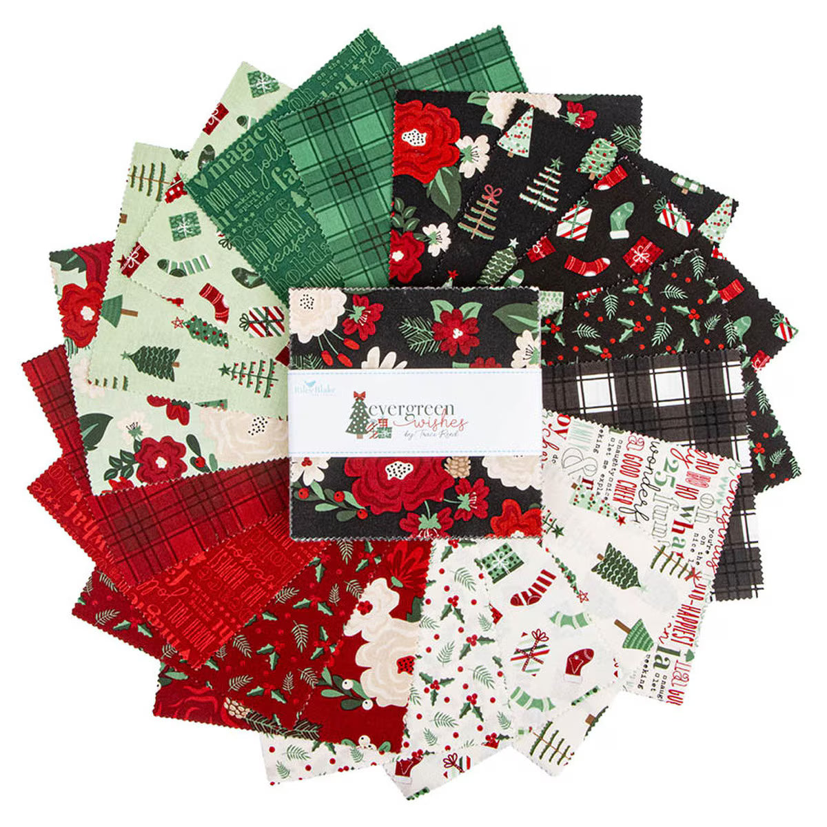 Evergreen Wishes / 5" Squares