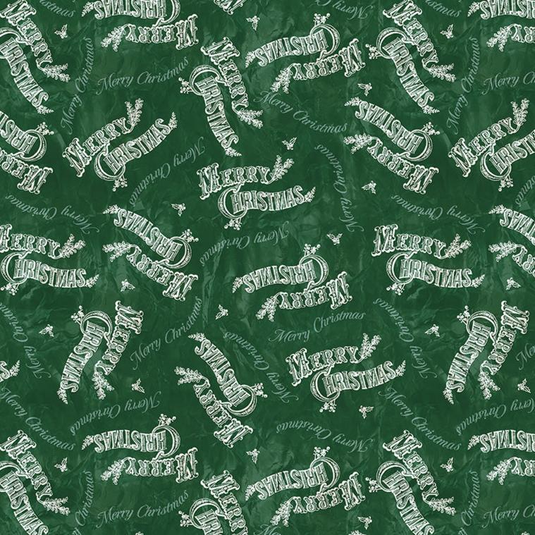 Jolly Christmas / Merry Christmas in Green