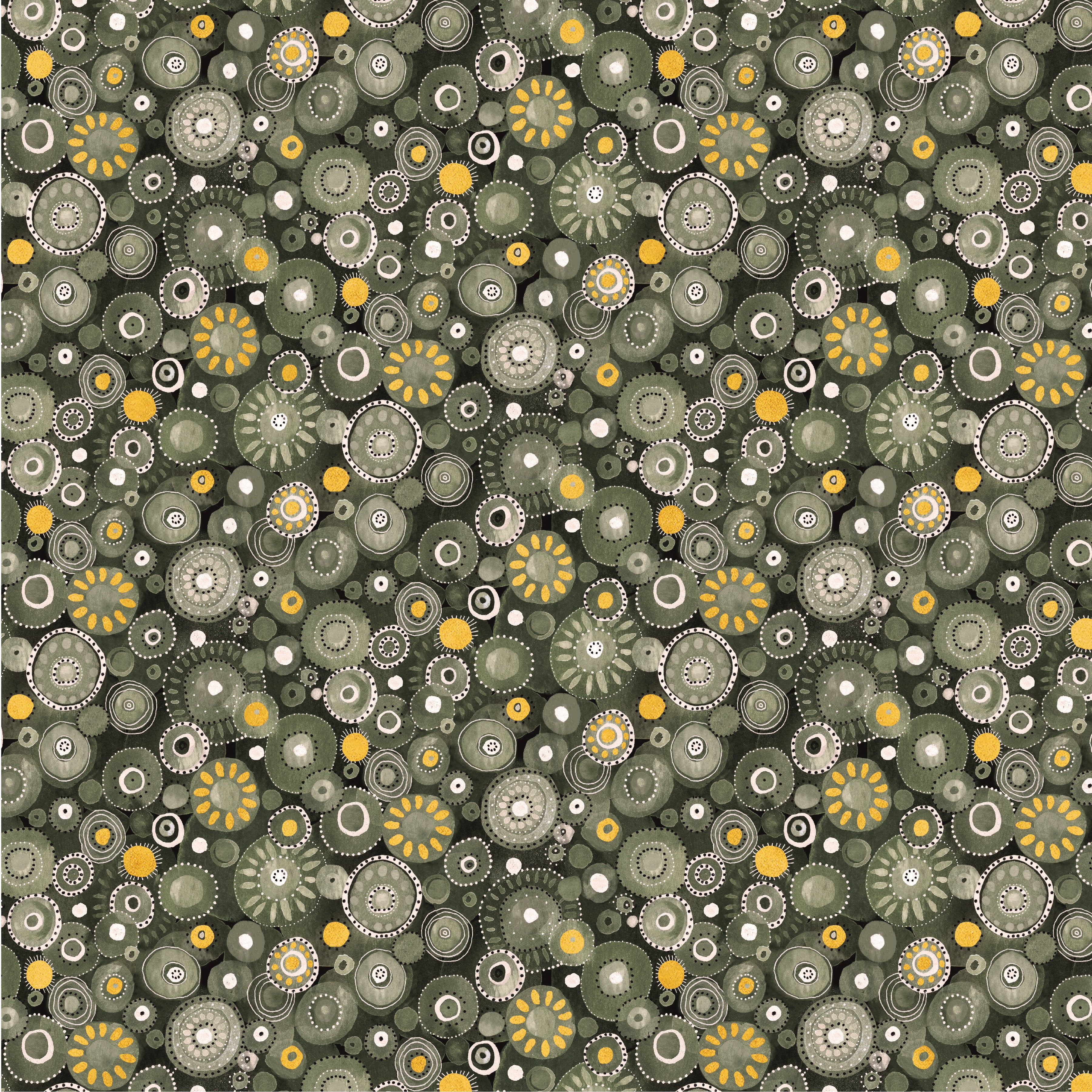 Flora & Form / Dotty in Phthalo Green