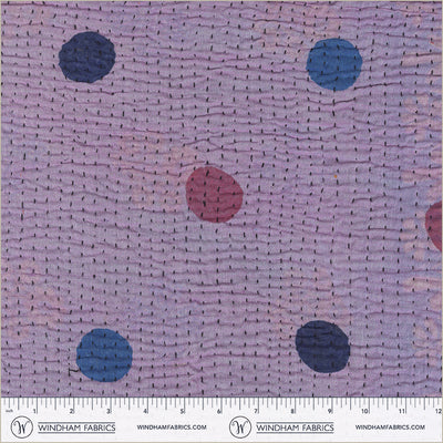 Kantha / Dot in Lavender Cyan