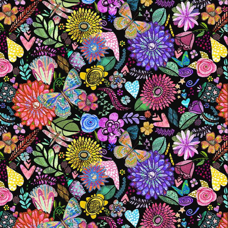 Shine On / Collage in Black