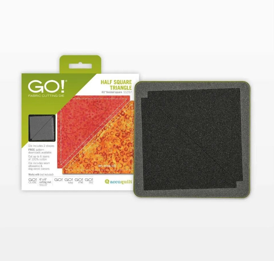 GO! Half Square 4.5" Finished Triangle