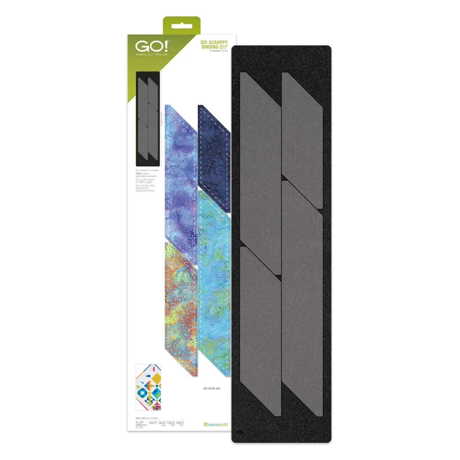 GO! Scrappy Binding 2 1/2" (2" Finished) Die