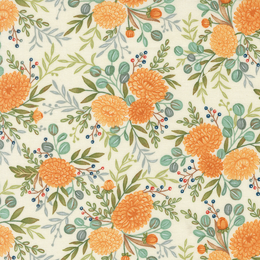 I Love Fall Most Of All / Floral in Warm White