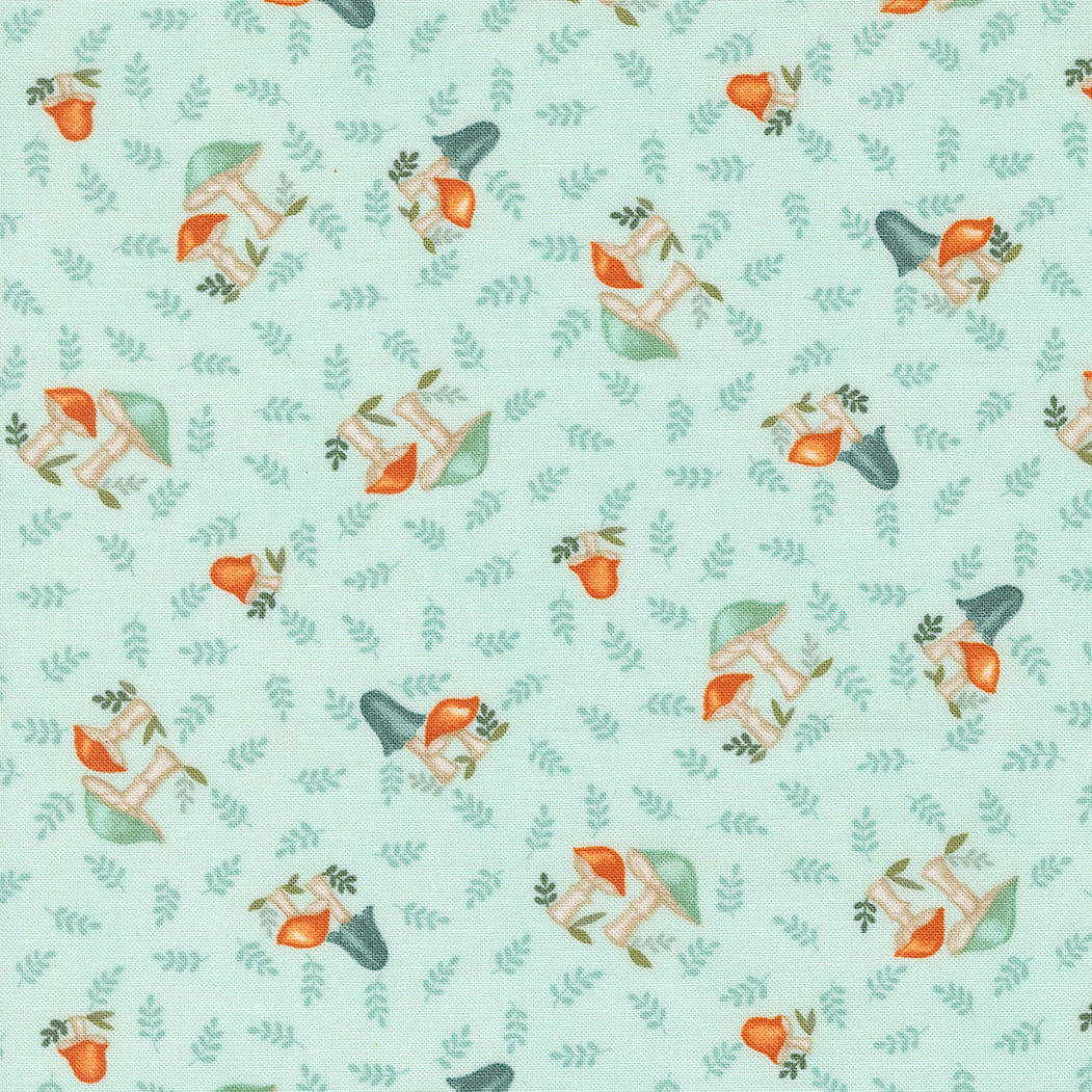 I Love Fall Most Of All / Mushrooms in Aqua