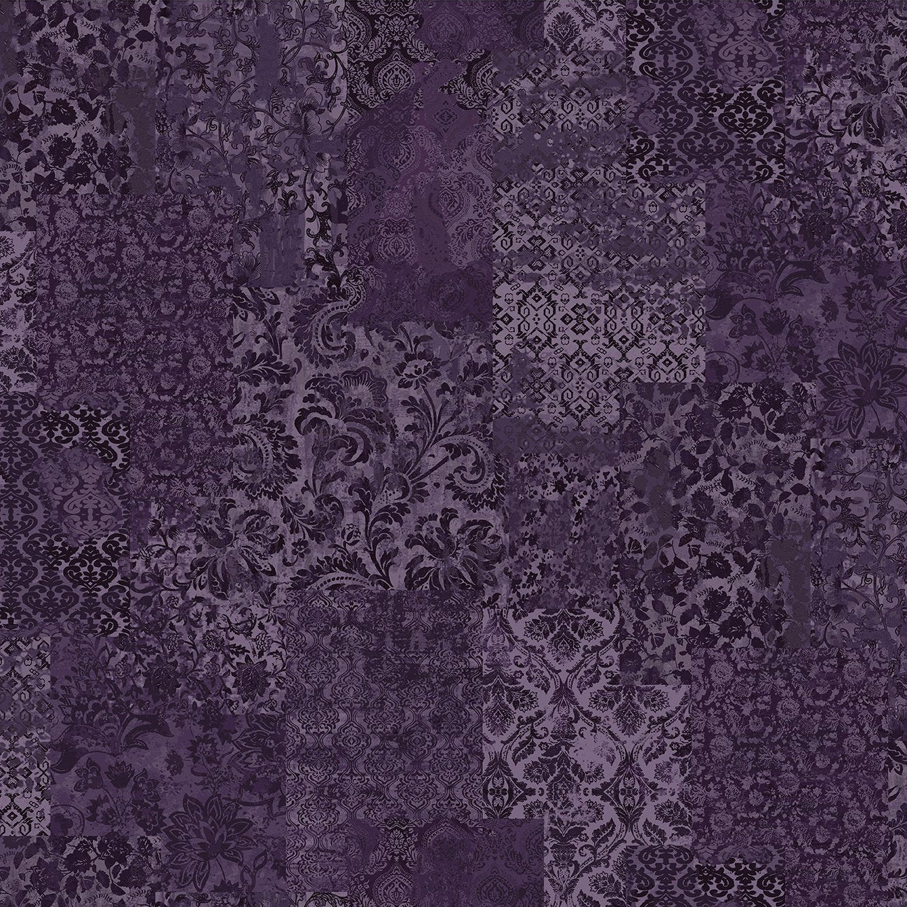 Carpet Bag Romance / Brocade in Purple