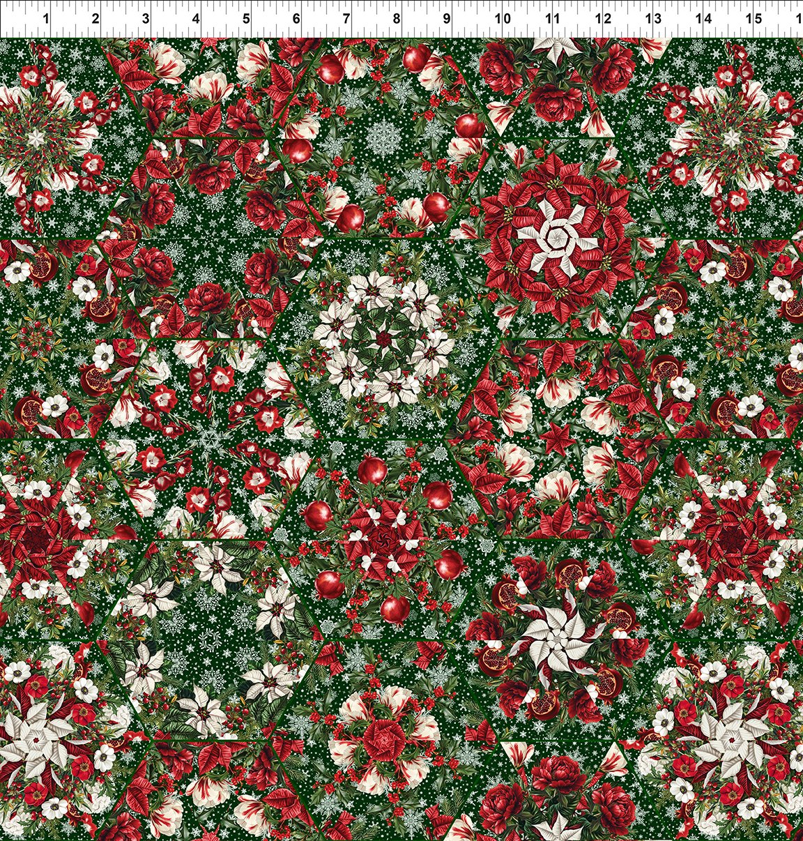 Winter Enchantment / Kaleidoscope in Green