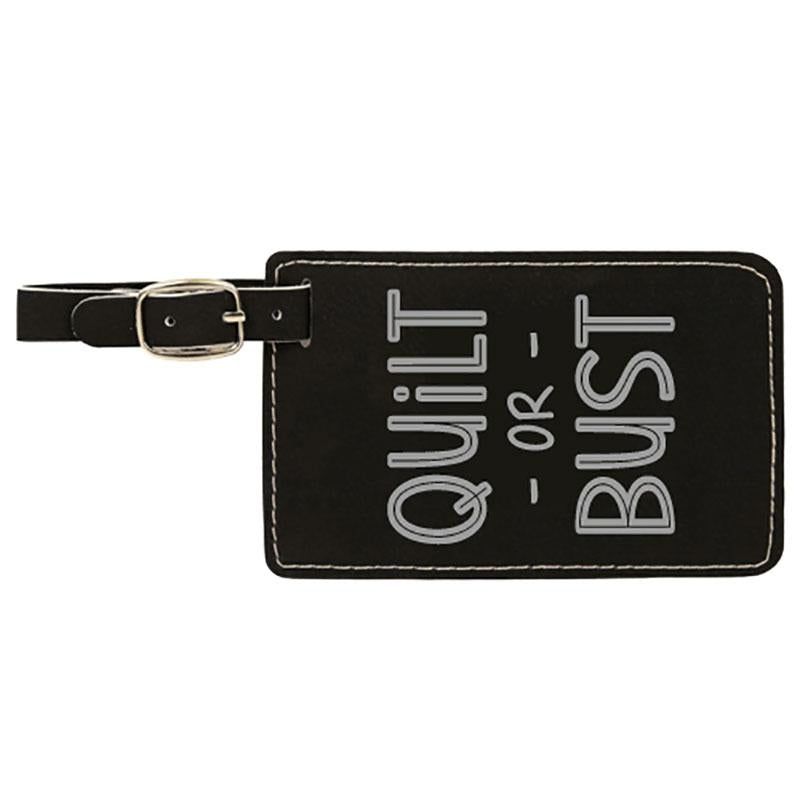 Faux Leather Luggage Tag