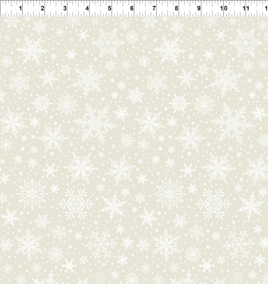 Winter Enchantment / Snowflakes in Cream