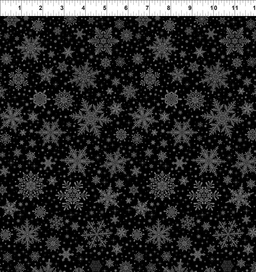 Winter Enchantment / Snowflakes in Black