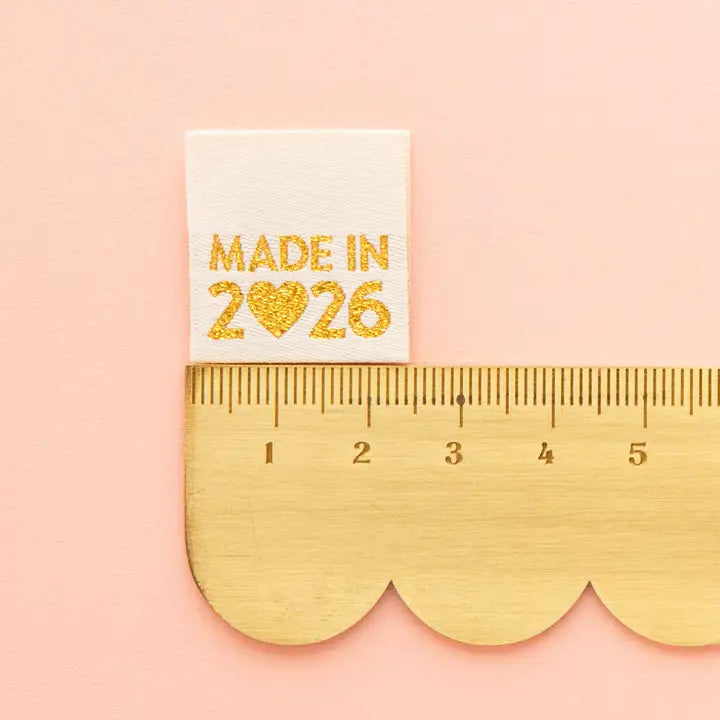 Made in 2026 Gold Woven Labels