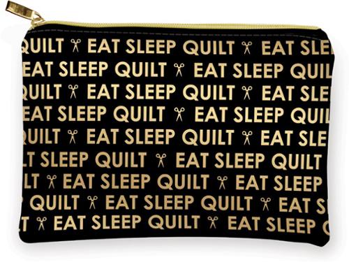 Eat Sleep Quilt Glam Bag
