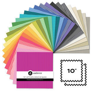 Simply Stripe 10" Squares