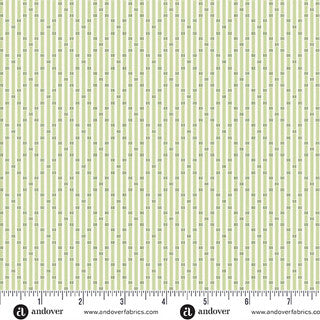 Snowberry / Lattice Stripe in Spruce