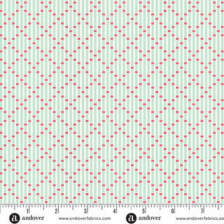 Snowberry / Lattice Stripe in Frost