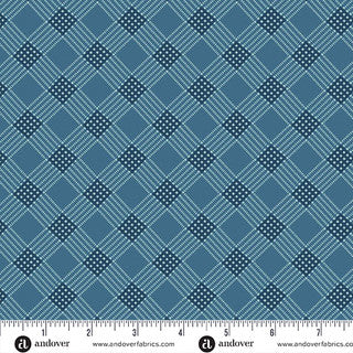 Special Delivery / Tea Towel in Deep Denim