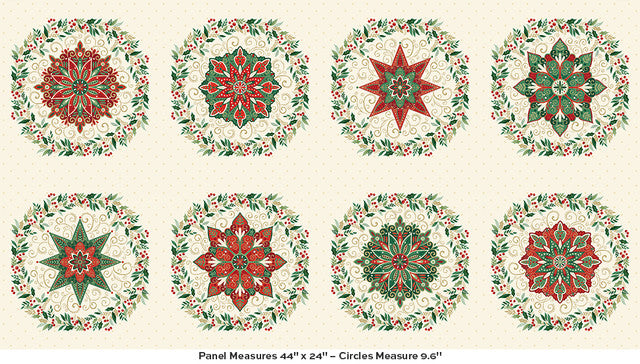 Adorn Circles Panel in Cream