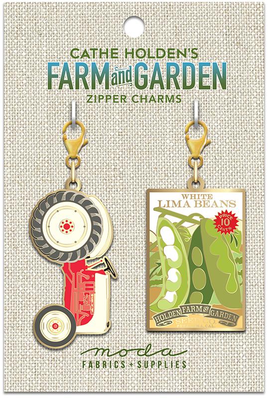 Farm & Garden Zipper Charm Set