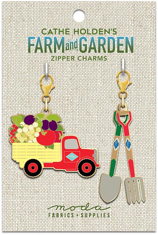 Farm & Garden Zipper Charm Set