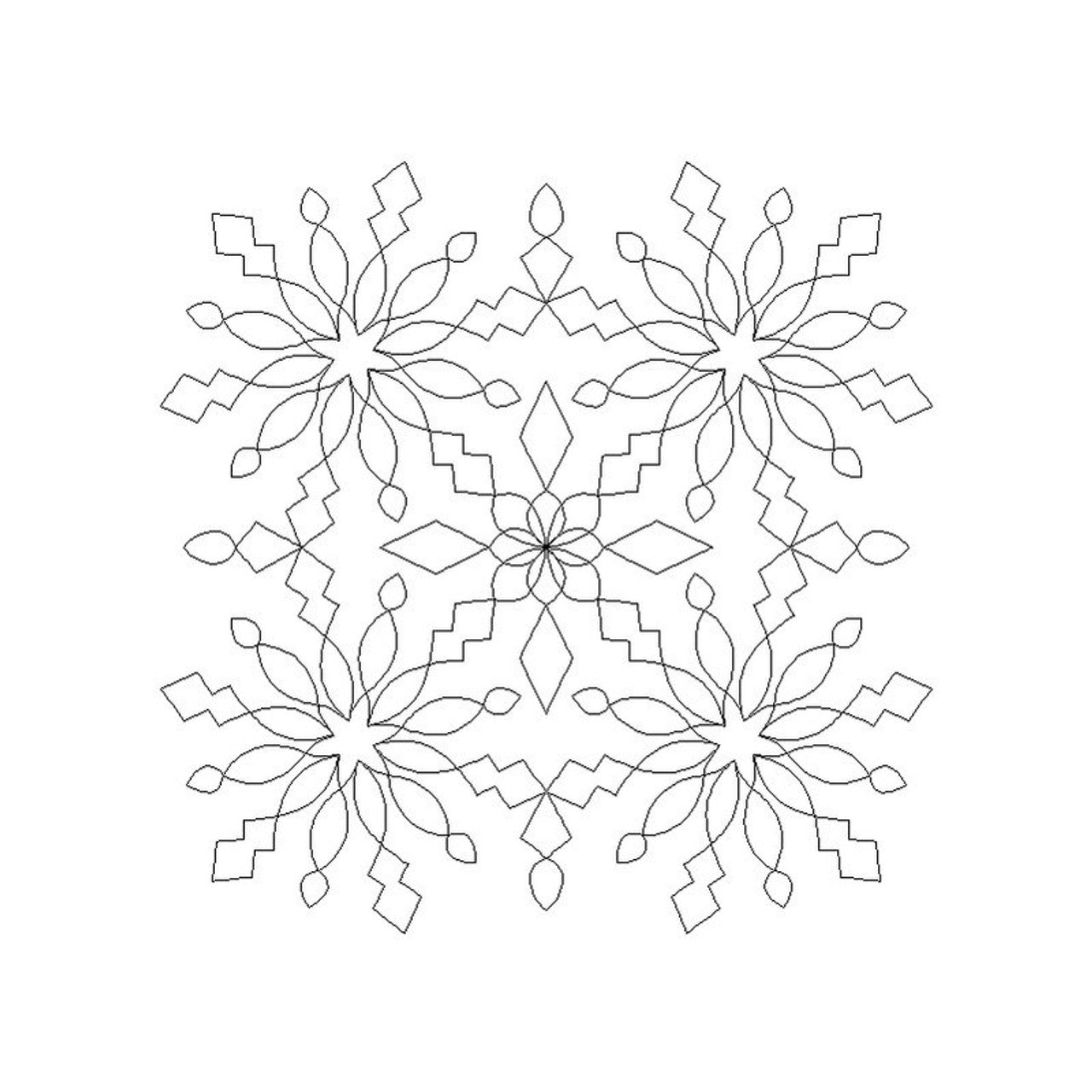 Snowflakes Quilting USB