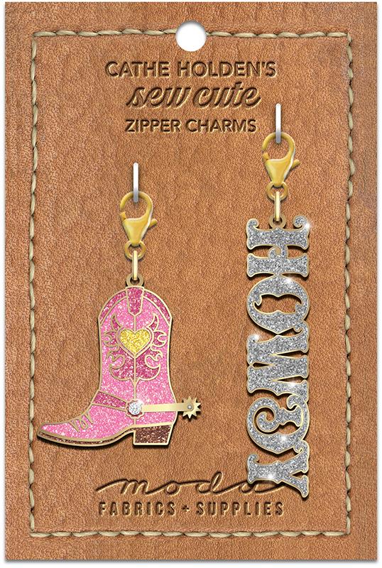 Cowgirl Zipper Charm Set