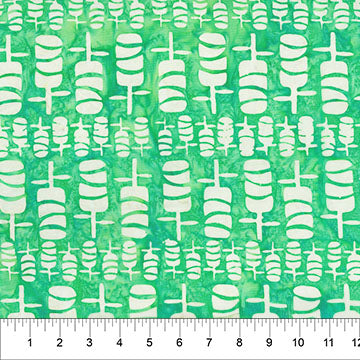 Chubby Blooms / Wave in Citrus Green
