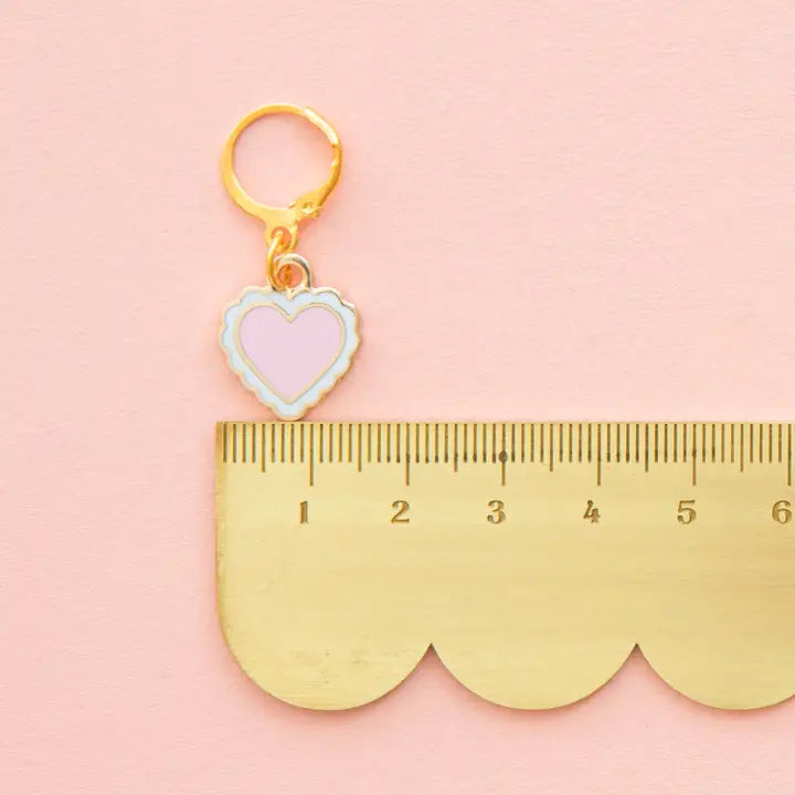 Sweet Heart Stitch Marker / Zipper Charm