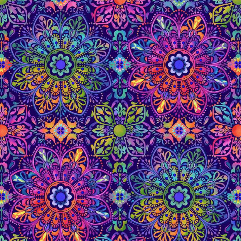 Butterfly Boutique / Medallions in Indigo