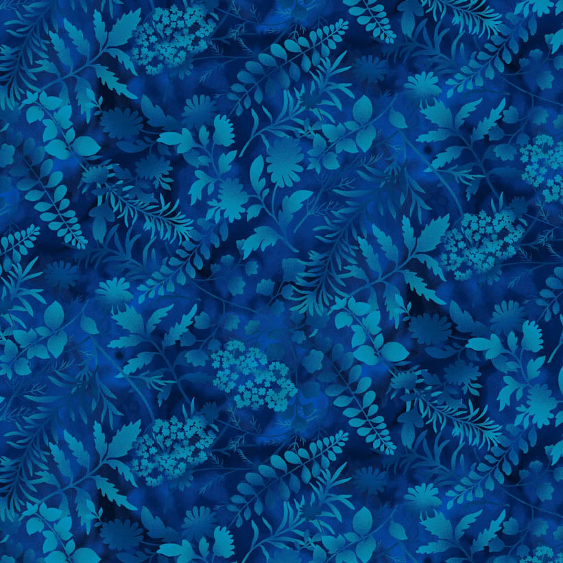 Butterfly Boutique / Ferns in Indigo