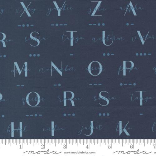 High Flight / Morse Text in Navy