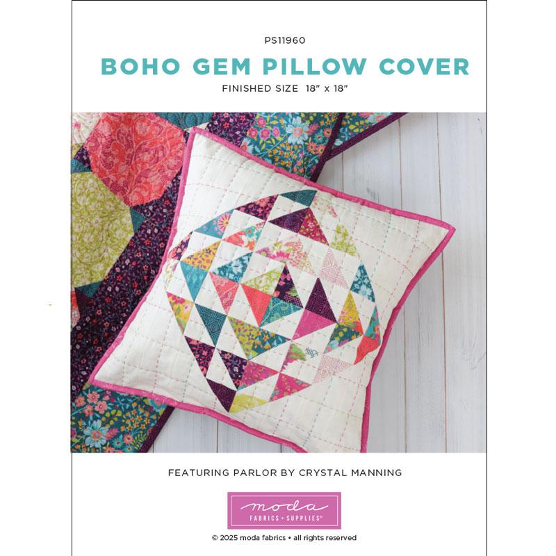 Boho Gem Pillow Cover