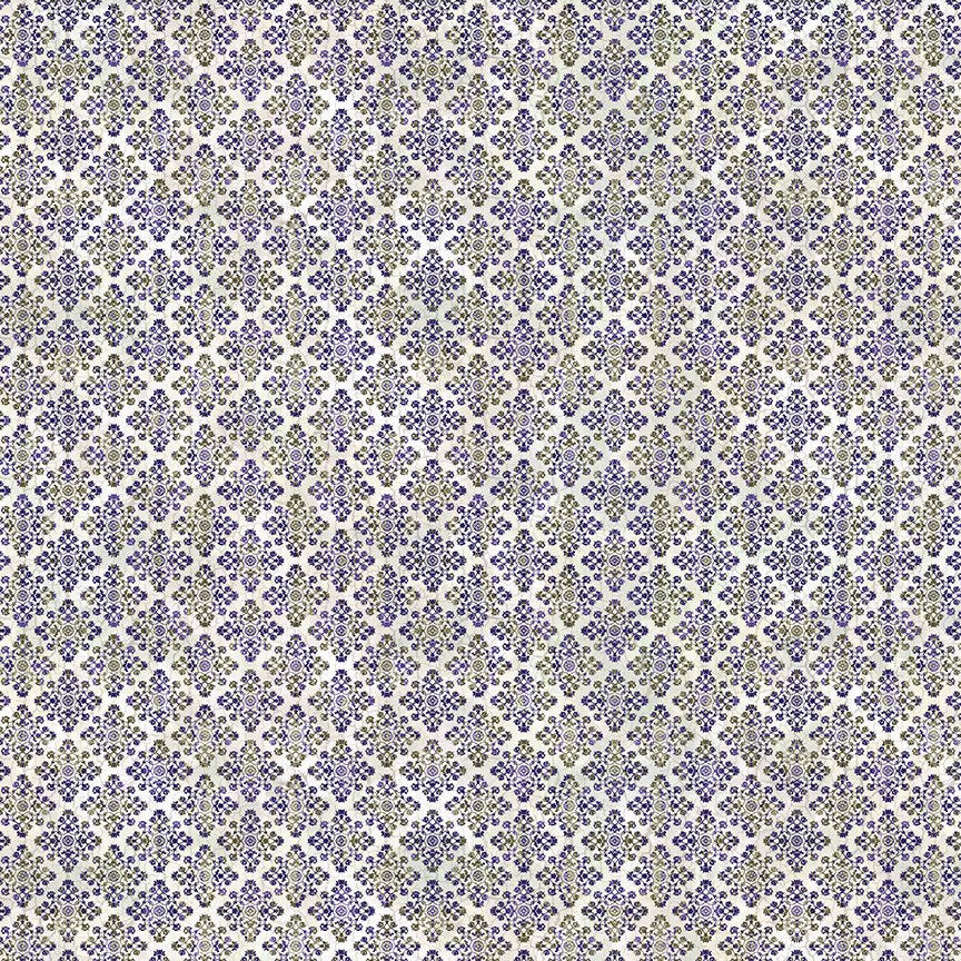 Carpet Bag Romance / Medallion in Purple