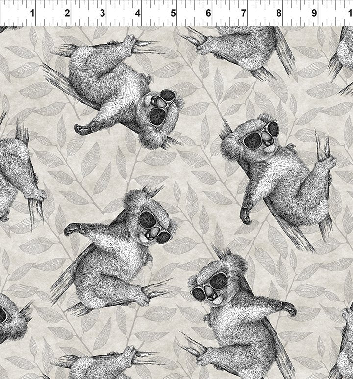 Sketchbook Prints / Cool Koalas in Taupe