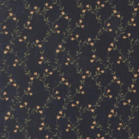 Quail Run / Creeping Vine in Indigo